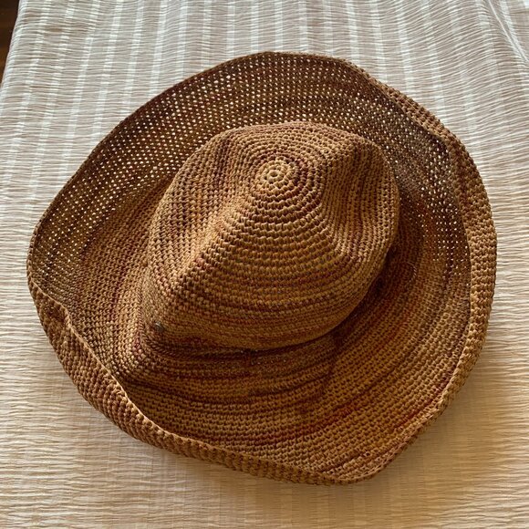 Helen Kaminski Raffia Straw Hat Austrailian Handmade in Madigascar Beach Travel main image 4